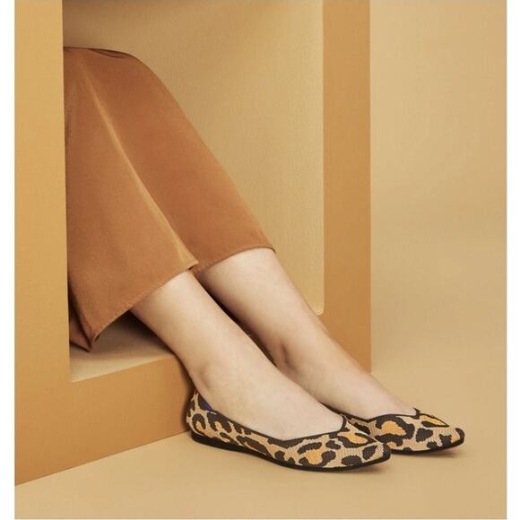 Rothy’s The Point Leopard Women 8W - Picture 1 of 9